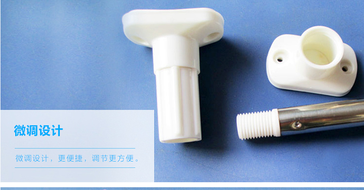 菲尔特不锈钢可伸缩浴帘杆窗帘杆衣柜撑杆 双用加厚110-200CM