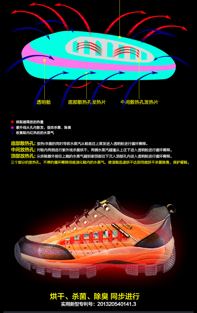 
                                        伊之恋 紫光烘鞋器 暖鞋器 干鞋器 烘鞋机 湿鞋烘干 YL-016 蓝色                