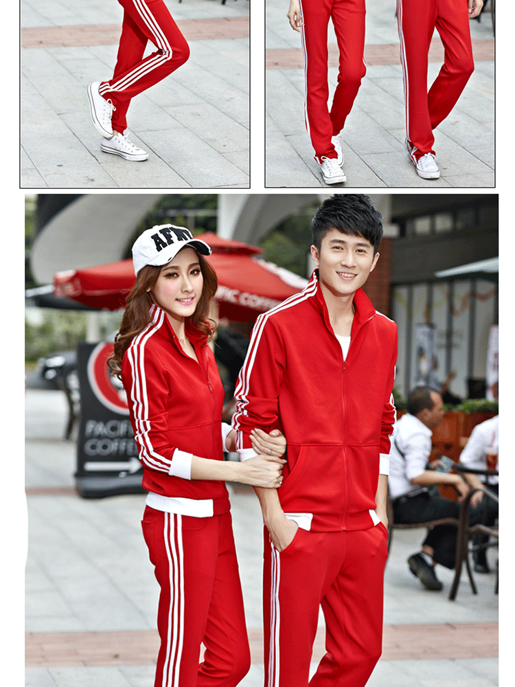 女装 卫衣 京娅轩 京娅轩2015秋季新品情侣运动套装韩版男女时尚休闲