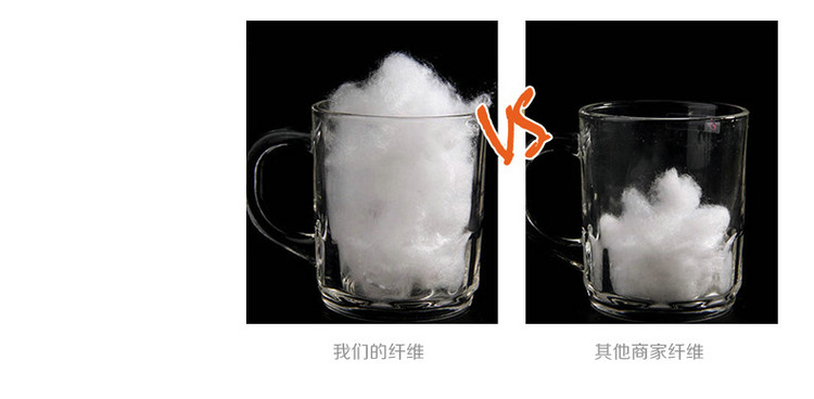 南极人家纺 舒适纤维弹力枕芯 单只 48cm*74cm(800g)