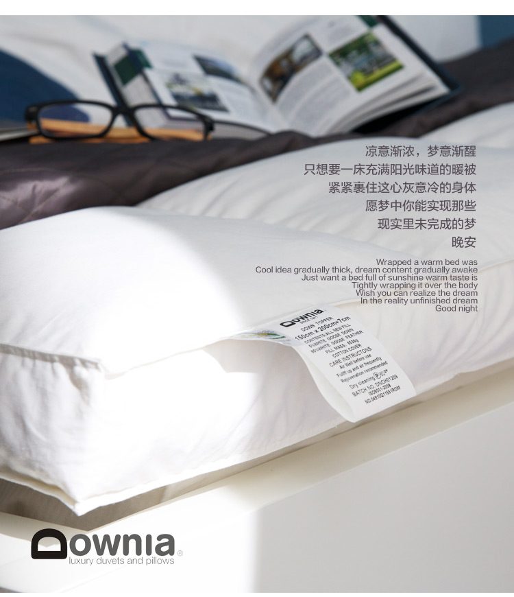 Downia鹅绒床垫 羽绒床褥垫子 加厚保暖（五星级酒店品质） 白色 预售3天后发货 180*200cm(1.8米床
