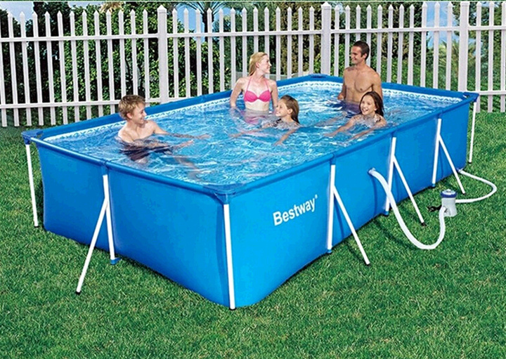 Bestway豪华超大型家庭矩形支架水池 游泳池 