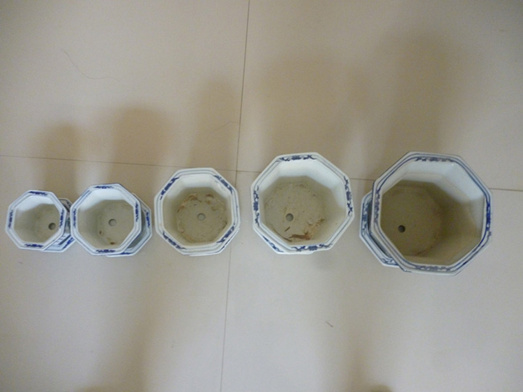 
                                        泰浦瓯 八角花盆景德镇陶瓷花卉盆景室内盆栽油彩花盆优质陶瓷花盆送底盘 (此款发物流，需自提                