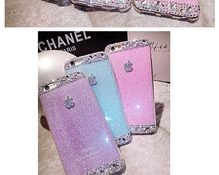 微品多 苹果6/6s手机壳  iPhone6/6splus 5s 挂绳果冻闪硅胶软套女 香槟 iPhone6 Plus/ 6s plus
