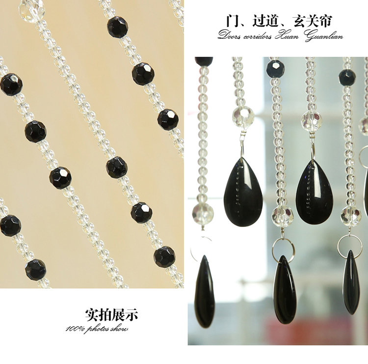 
                                        门帘水晶珠帘隔断帘成品玄关半帘客厅卧室屏风帘挂帘子窗帘装饰床帘屏风帘 香槟20条弧形                