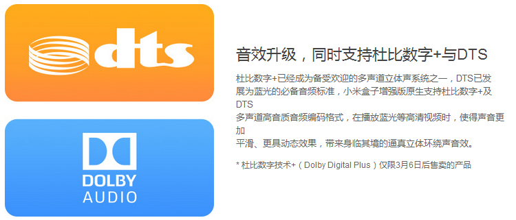 小米（MI）盒子3代 4K高清播放器 网络电视机顶盒 直播加强版(标配)+AV线+支架+OTG线  