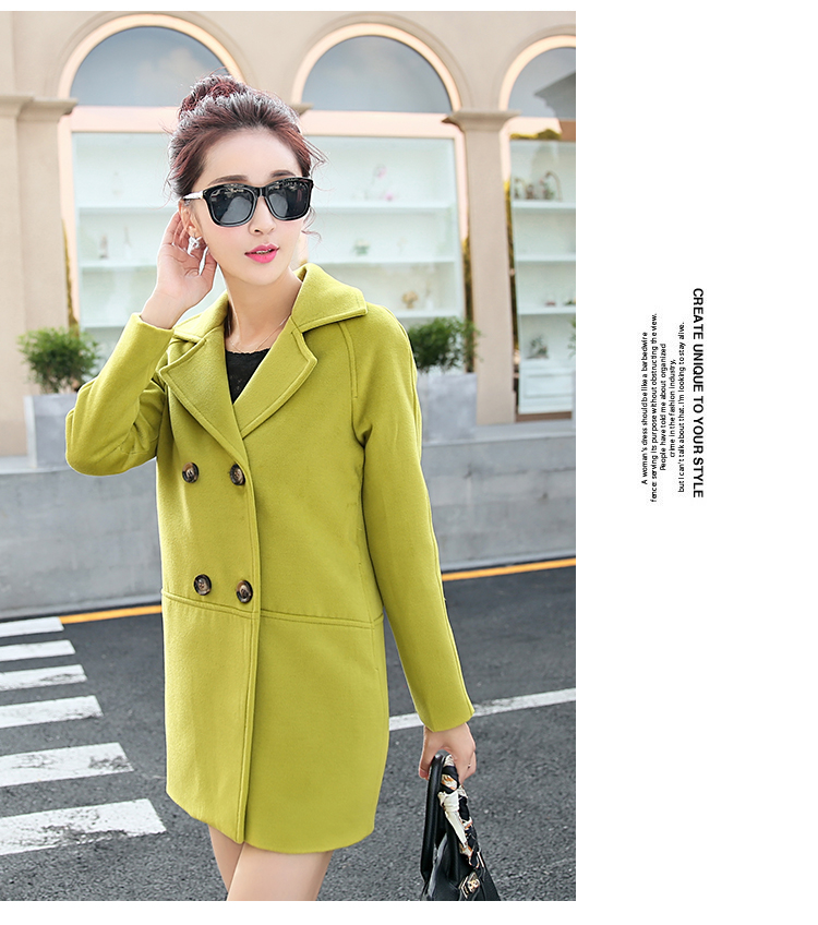 2015 winter clothing new Korean jacket elegant stylish Sau San round-neck collar long-sleeved double row two tablets of detained in long Wild Hair? coats female khaki M picture, prices, brand platters! The elections are supplied in the national character of distribution, so action, buy now enjoy more preferential! As soon as possible.