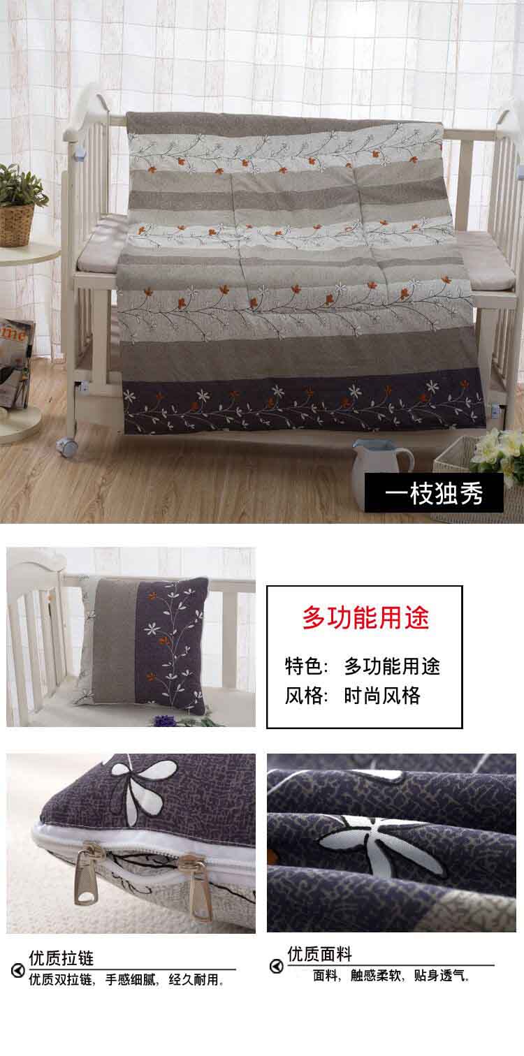 
                                        路派LUPAI办公室两用抱枕被午休空调被汽车靠枕被旅行被 紫熏怡情 105*145cm                
