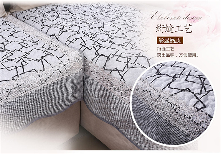 原色馨居 沙发垫四季通用沙发巾沙发罩亚麻布艺沙发套（坐垫） 格律情调深灰款 70*150cm(一片)