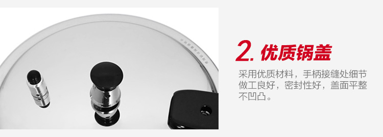 苏泊尔(SUPOR)20cm不锈钢复底高压锅压力锅压力煲YS20ED(明火电磁炉通用)