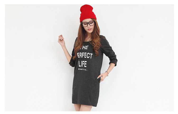 Morning to load the new 2015 autumn large female letters stamp long-sleeved dresses loose wild long forming the Netherlands red T-shirt L recommendations 110-120 catty) Picture, prices, brand platters! The elections are supplied in the national character of distribution, so action, buy now enjoy more preferential! As soon as possible.