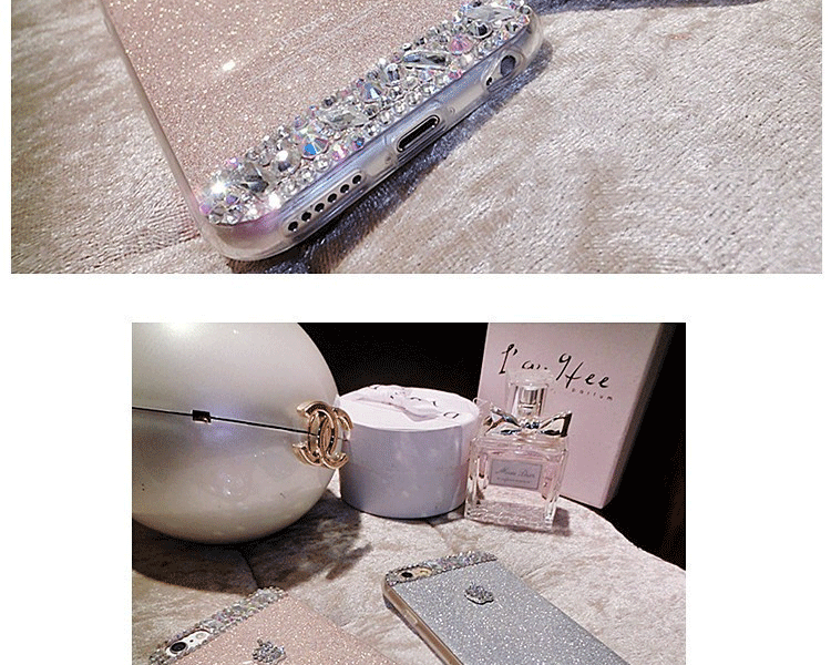 微品多 苹果6/6s手机壳  iPhone6/6splus 5s 挂绳果冻闪硅胶软套女 香槟 iPhone6 Plus/ 6s plus