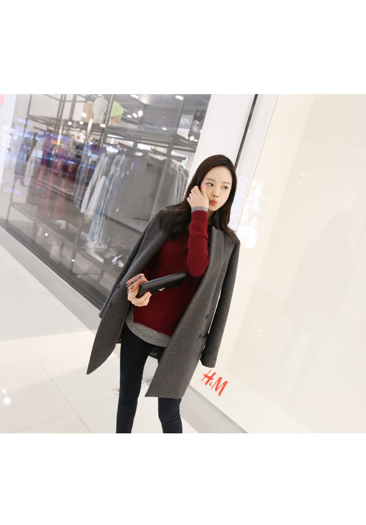 Princess Returning Pearl 2015 Autumn and Winter Palace New Women's Korea version with a straight loose in a simple long thick hair a windbreaker overcoat suit gray M picture, prices, brand platters! The elections are supplied in the national character of distribution, so action, buy now enjoy more preferential! As soon as possible.