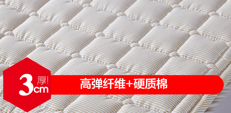 暮思薄款可水洗席梦思保护垫单双人床垫床褥子  学生宿舍木板床打地铺来客 榻榻米凉席沙发地垫 裸婚时代 150cm*200cm