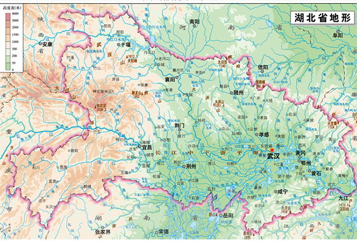 [bf]湖北省地图-新版-芦仲进-中国地图出版社图片