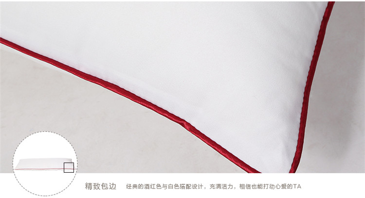 
                                        欧莉斯（olies）水洗长枕头双人枕1.2/1.5/1.8米情侣双人枕头枕芯 长枕芯+婉君枕套1.5米                