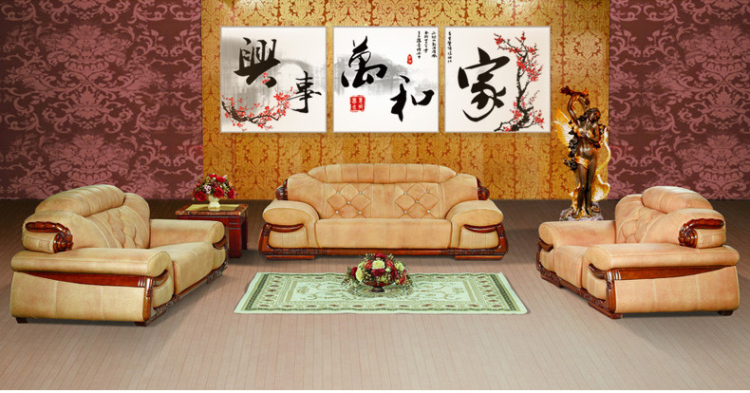 无框画装饰画客厅现代餐厅装饰画卧室装饰画欧式沙发背景墙装饰画三联壁画挂画墙画 W56 70*70 三件套