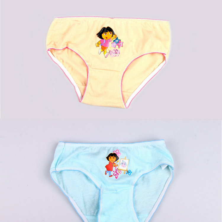 Mawcha 柔软舒适纯棉DORA印花女童<em>内裤</em>女童