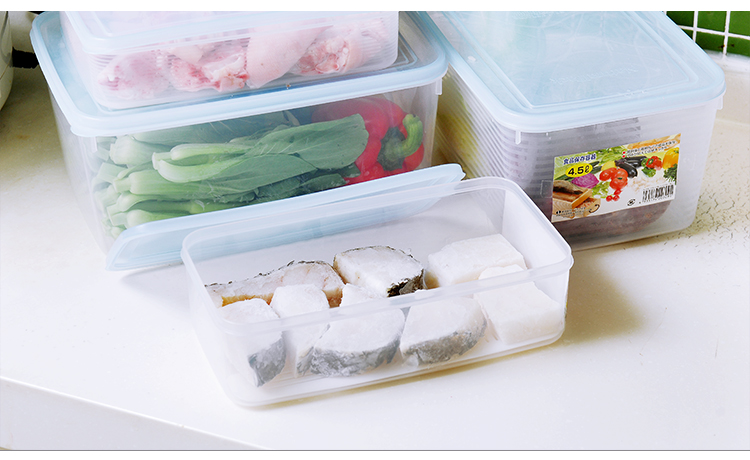 
                                                            家の物语（KATEI STORY） 日本冰箱保鲜盒食品密封盒冷藏收纳盒速冻水饺盒饺子盒 饺子盒 四个装                