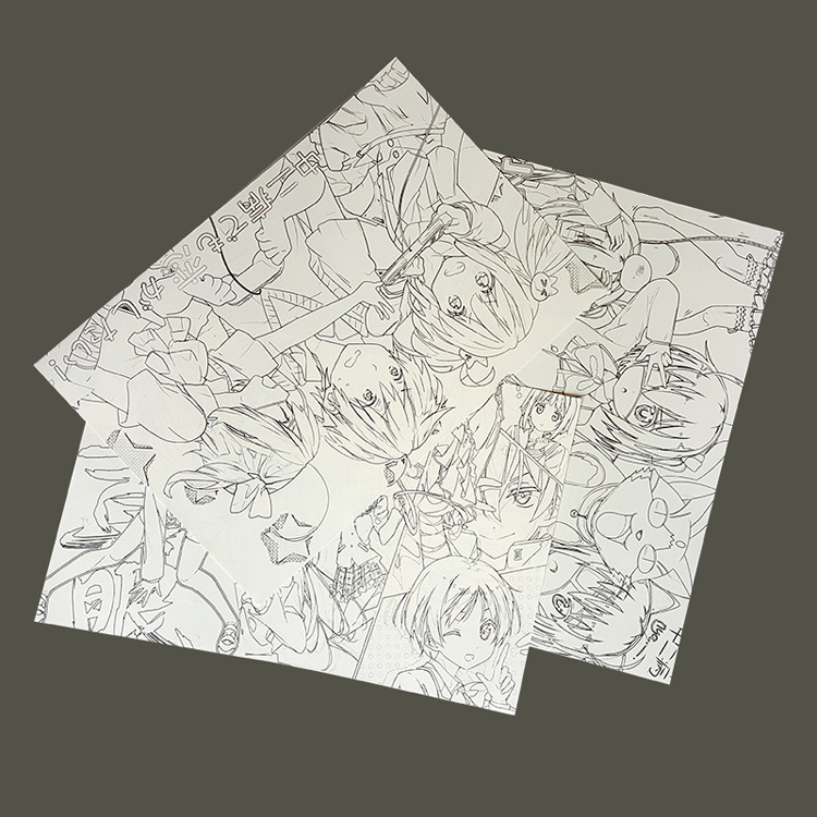 物有物语 动漫线稿本 上色临摹素材 手绘本 动漫笔记本 黑子