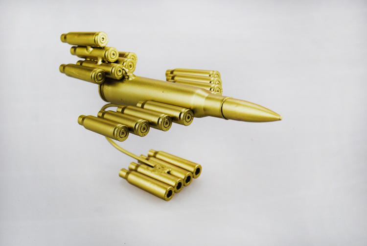 子弹壳工艺品 摆饰创意礼品 1003飞机弹壳模型玩具 .