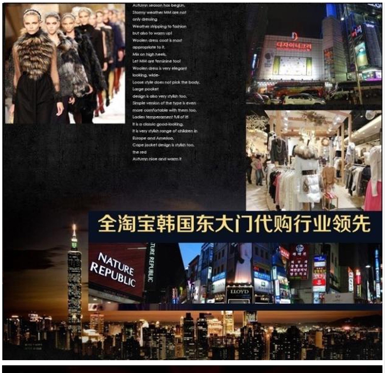 VO 2015韩国代购春秋新款毛呢外套女中长款韩版千鸟格茧型羊毛呢大衣 图片色 M