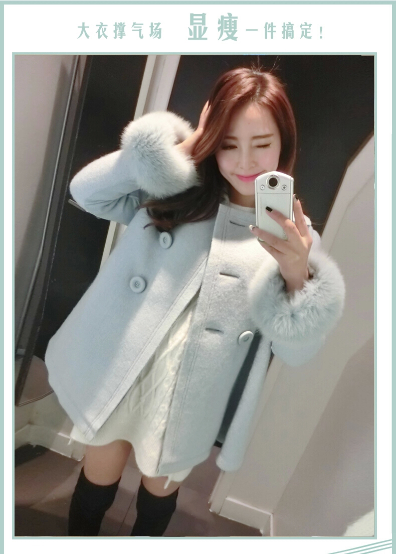 The fox 2015 gross czstyle Fall/Winter Collections new Korean version of large in long thin hair? jacket graphics wool a wool coat A Version field female Blue M picture, prices, brand platters! The elections are supplied in the national character of distribution, so action, buy now enjoy more preferential! As soon as possible.