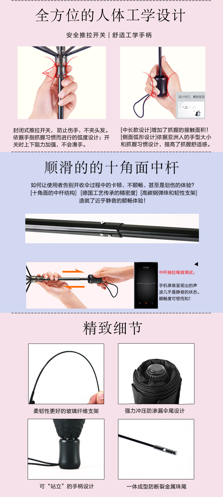 
                                        TOWA 台湾精工伞防紫外线伞遮阳伞 进口全遮光可旋转伞面 礼品伞 太阳伞新品包邮特价 T3蜻蜓黑                