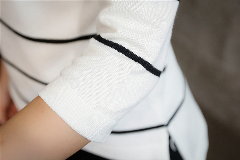 薇思倪2015秋装上新款针织衫女毛衣Z134 黑色  均码
