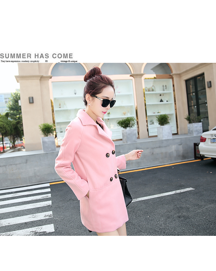 2015 winter clothing new Korean jacket elegant stylish Sau San round-neck collar long-sleeved double row two tablets of detained in long Wild Hair? coats female khaki M picture, prices, brand platters! The elections are supplied in the national character of distribution, so action, buy now enjoy more preferential! As soon as possible.