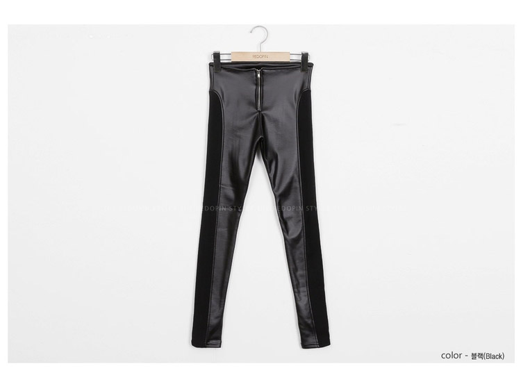 Doi affordable 2015 autumn and winter new to intensify the Korean version of the PU stitching elastic leather pants female 200 catties sister MM thick solid thin long pants Graphics Black 5XL( recommendations 180-200 catties) Picture, prices, brand platters! The elections are supplied in the national character of distribution, so action, buy now enjoy more preferential! As soon as possible.