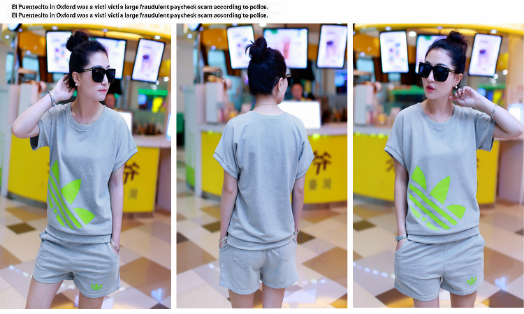 2015 PDQC new summer Korean sport Leisure package shorts two piece loose T shirts uniforms female black XL pictures, price, brand platters! Elections are good character, the national distribution, so why buy now enjoy more preferential! Health