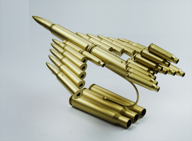 子弹壳工艺品 1008飞机弹壳模型玩具 摆饰创意礼品 1008飞机弹壳 弹壳