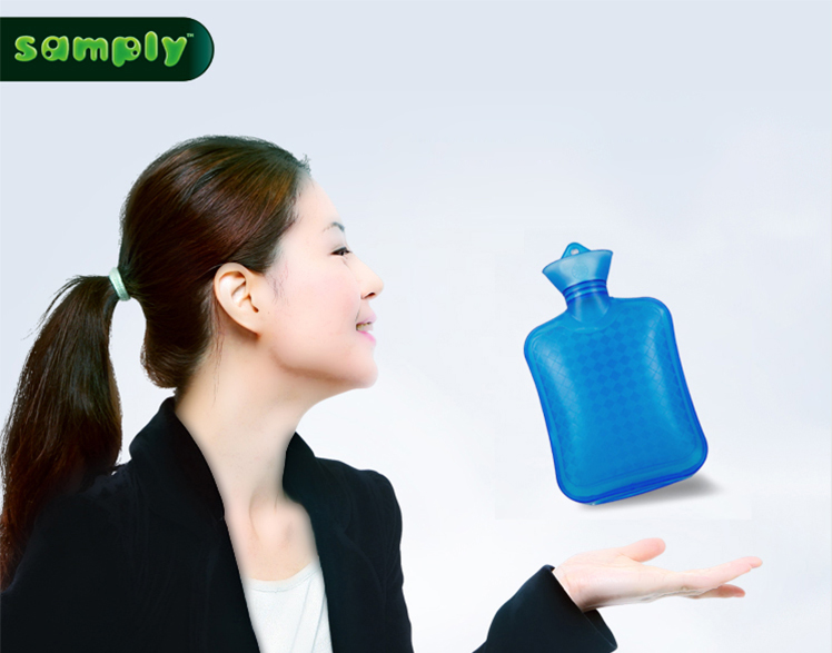 
                                        samply 橡胶PVC冲注水热水袋 充水暖水袋 防爆暖手袋 小方.绿色                
