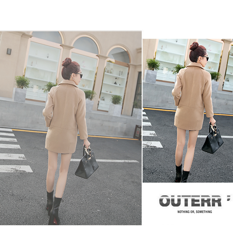 2015 winter clothing new Korean jacket elegant stylish Sau San round-neck collar long-sleeved double row two tablets of detained in long Wild Hair? coats female khaki M picture, prices, brand platters! The elections are supplied in the national character of distribution, so action, buy now enjoy more preferential! As soon as possible.
