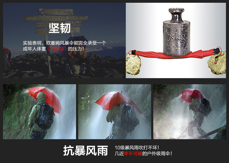 
                                        EuroSchirm德国风暴伞长柄男士直柄纯色遮阳男女晴雨伞防十三级台风一甩干 W208 蓝色                