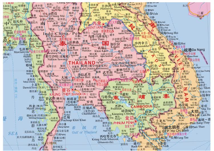 [bf]世界地区挂图.东南亚-中国地图出版社-中国地图出版社
