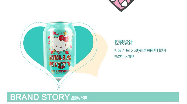 拉脱维亚 进口限量正品饮料HelloKitty草莓可乐味碳酸汽水 纪念版