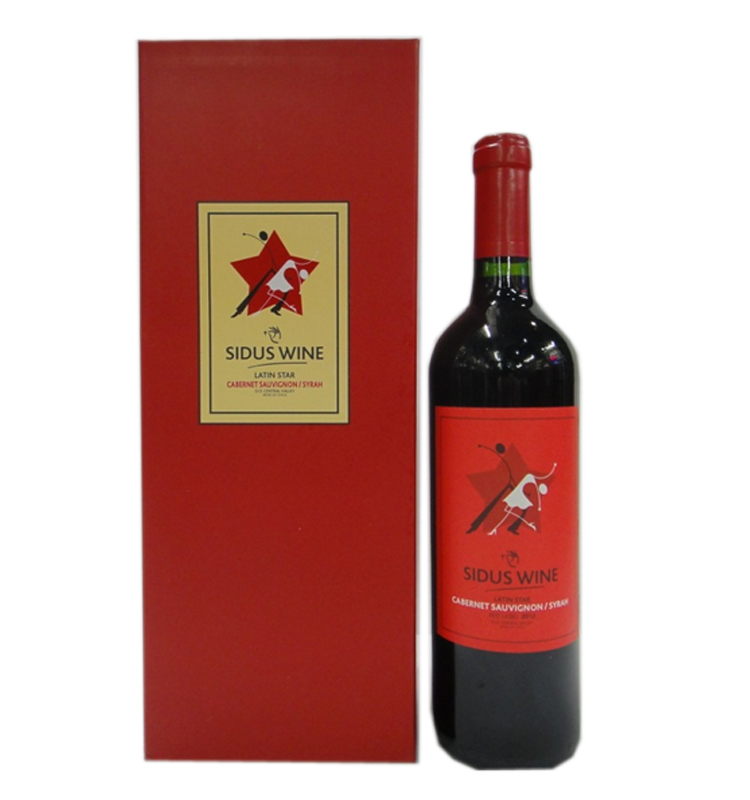 原装进口12.5°智利星得斯.拉丁之星红标干红