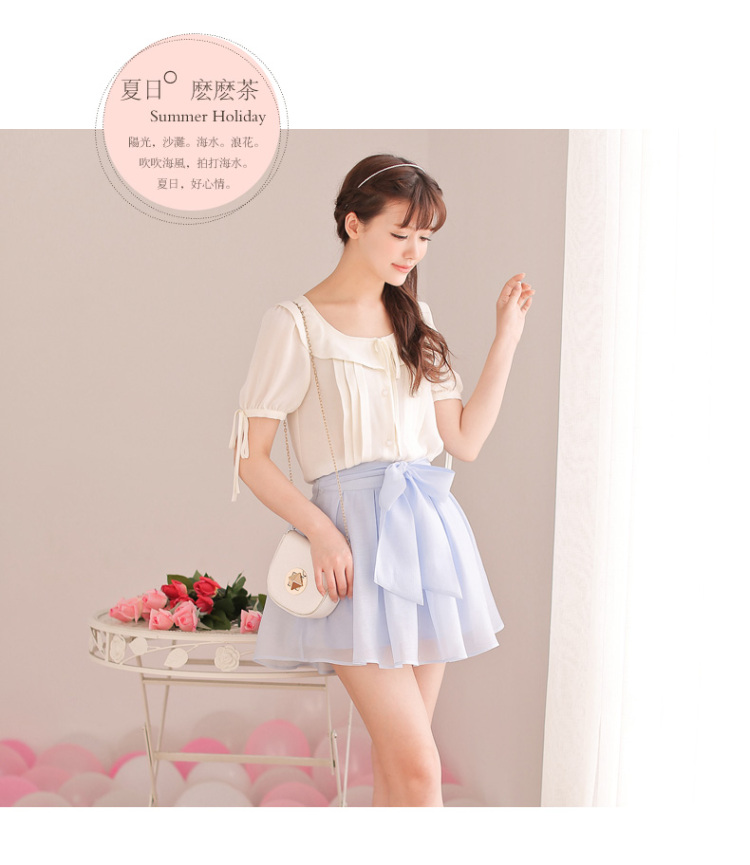 夏娜2014夏季新品 荷叶<em>边领</em> 泡泡袖<em>开衫</em>风琴压