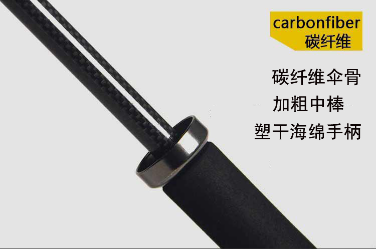 
                                        零时差高端雨伞 男超大女超轻长柄伞碳纤维伞骨黑胶太阳伞男女通伞直柄伞 130CM蓝色                
