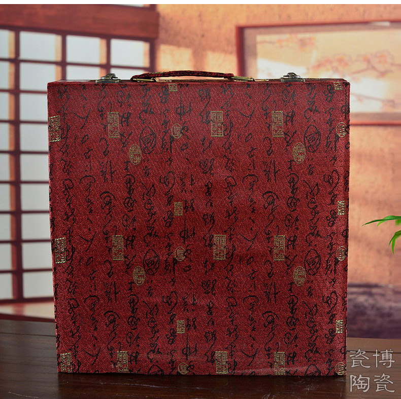 
                                                            瓷博 景德镇陶瓷盘子装饰看盘摆件 大师戚培才富贵牡丹花 书房玄关工艺品                