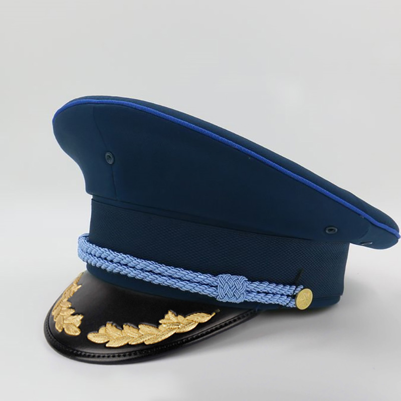 驮郎 配发武j大檐帽海陆空大檐帽男女士干部演出大盖帽海陆空卷檐帽