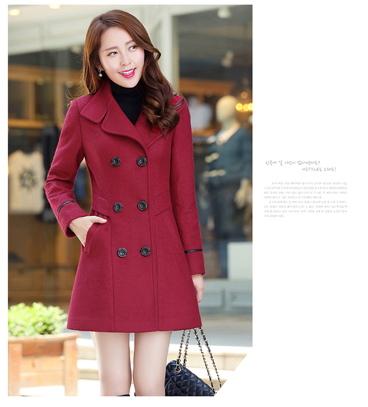 The Qian The Rhyme 2015 autumn and winter new Korean version in the Sau San Long Large? double-female coat a wool coat jacket coat? female gross navy blue M picture, prices, brand platters! The elections are supplied in the national character of distribution, so action, buy now enjoy more preferential! As soon as possible.