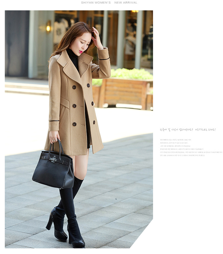 The Qian The Rhyme 2015 autumn and winter new Korean version in the Sau San Long Large? double-female coat a wool coat jacket coat? female gross navy blue M picture, prices, brand platters! The elections are supplied in the national character of distribution, so action, buy now enjoy more preferential! As soon as possible.