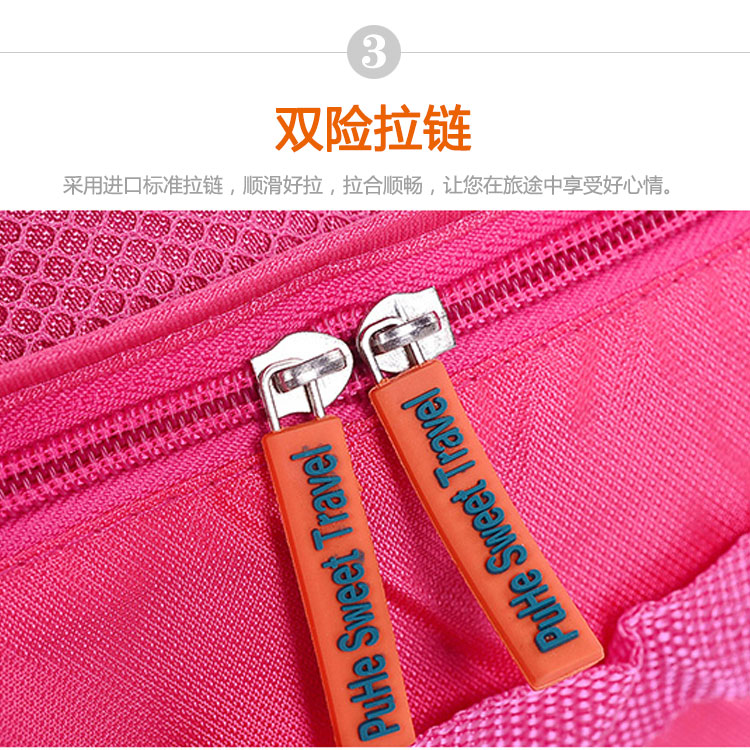 
                                                            LUC life 旅行收纳袋7件套行李分装整理包旅游衣物收纳整理袋内衣收纳包套装 湖蓝色                