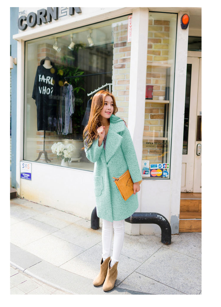 Gigi Lai following 2015 CD for autumn and winter by new Korean circle of coarse wool tweed sub-coats large cocoon girl in long hair? jacket green  S picture, prices, brand platters! The elections are supplied in the national character of distribution, so action, buy now enjoy more preferential! As soon as possible.