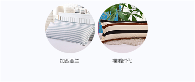 
                                        欧莉斯（olies）水洗长枕头双人枕1.2/1.5/1.8米情侣双人枕头枕芯 长枕芯+婉君枕套1.5米                