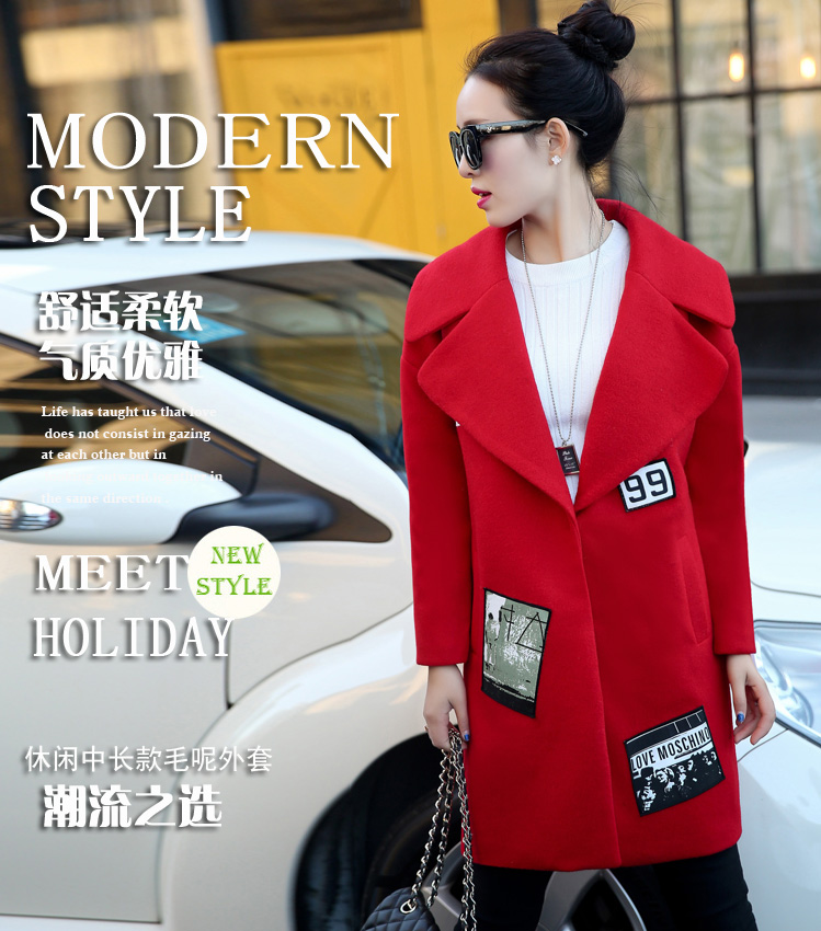 Overnight snow 2015 new era of autumn and winter Sau San Korean girl in gross? jacket long stylish shoulder wool coat female thick red? M picture, prices, brand platters! The elections are supplied in the national character of distribution, so action, buy now enjoy more preferential! As soon as possible.