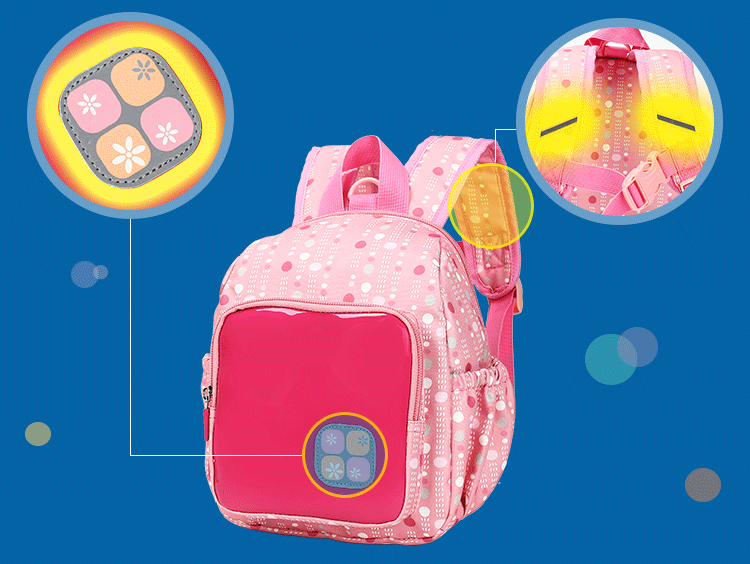 新品卡拉羊学期班双肩包儿童卡通可爱小背包韩版男女小书包c6004 珊瑚